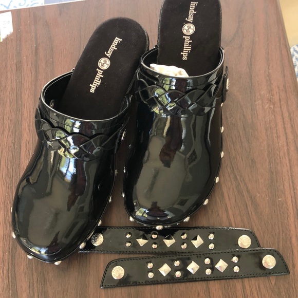 Lindsay Phillips Patent Leather clogs. 7M - Picture 1 of 8